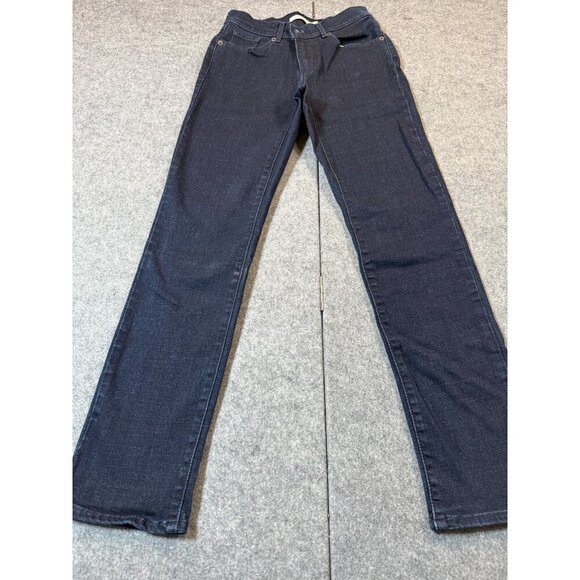 Levi's Jeans Womens 26 Blue Denim Classic Straight Leg Mid Rise Pockets Zip Fly - Picture 1 of 8